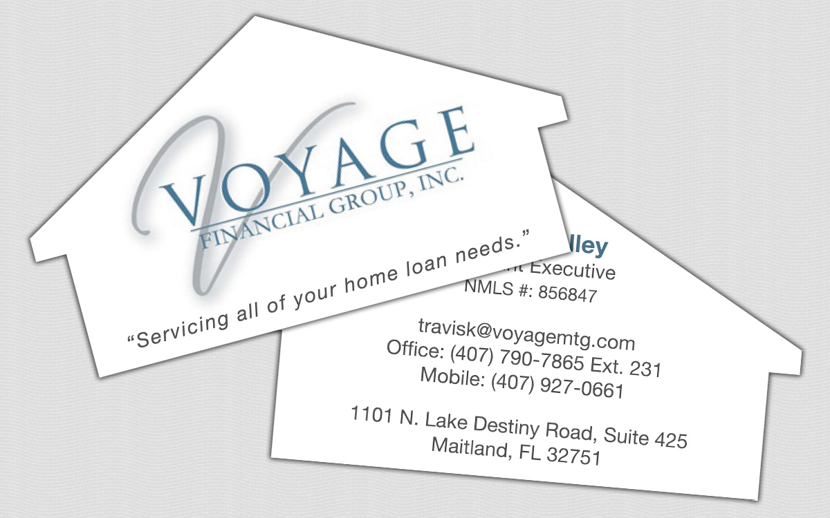 Project Voyage Financial Group Mortgage Lending Business Card Orlando, FL Fishpunt